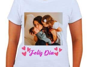 Remera personalizada blanca Día de la Madre