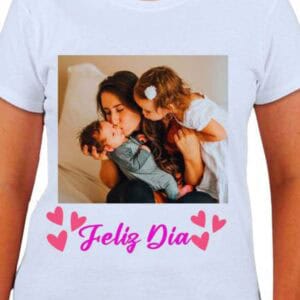 Remera personalizada blanca Día de la Madre