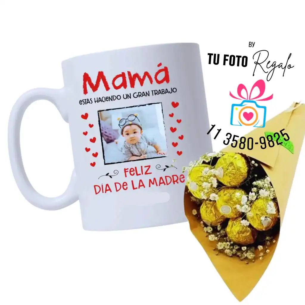 Combo taza + cono ferrero rocher