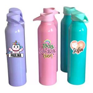 Botella de Aluminio con Vinilo