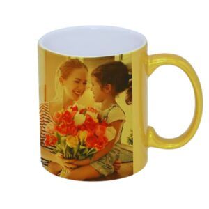 Taza perlada dorada