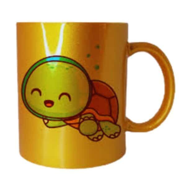Taza perlada dorada - Imagen 4