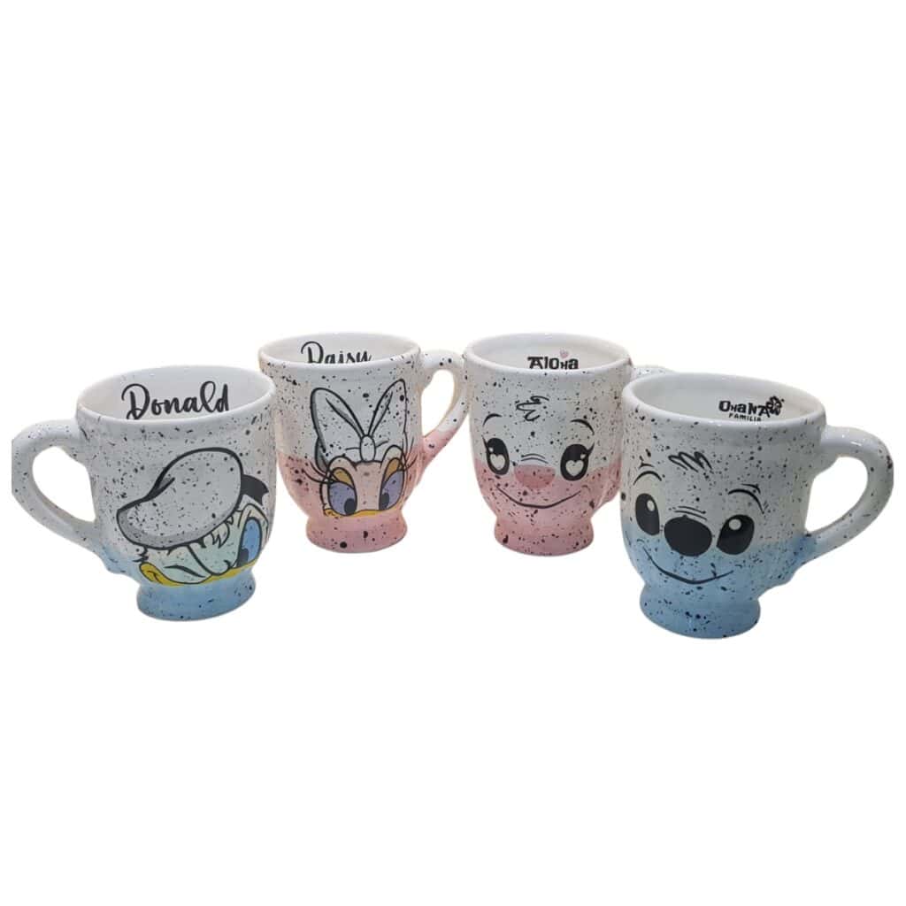 Taza pareja cerámica gaspeada - Imagen 3