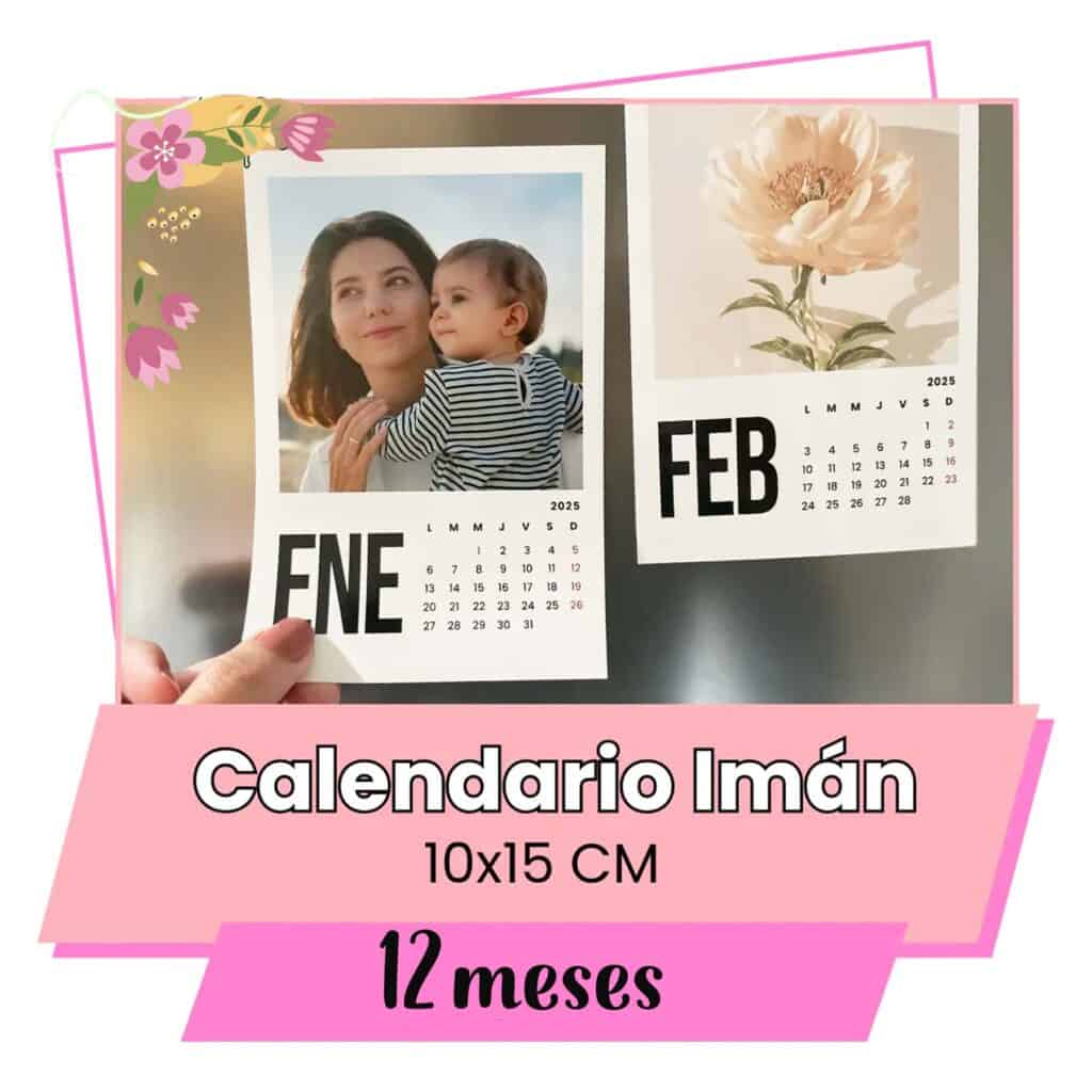 Calendario 10x15 imantado 12 meses