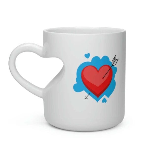 Taza de ceramica corazon - Imagen 2