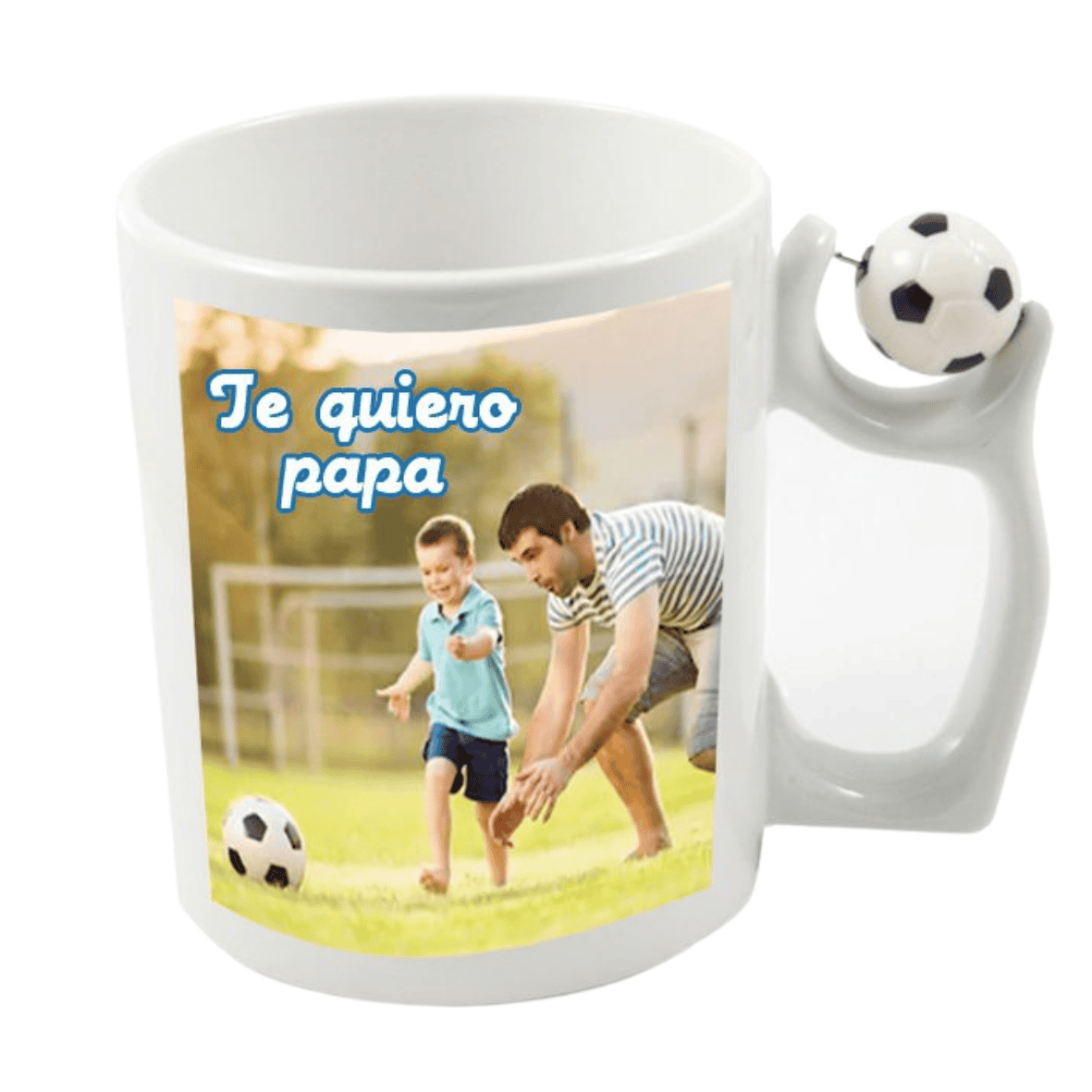 Taza Cerámica Asa Pelota - Imagen 2