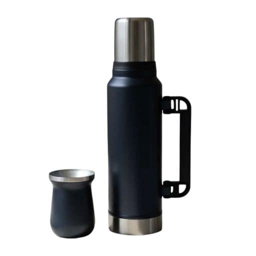 Combo Matero Termo Y Mate De Acero Inoxidable 1,4l Y 236 Ml